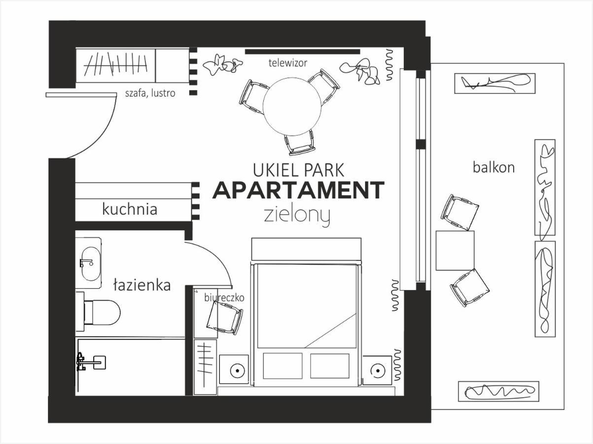 Appartement Dk Premium Ukielpark à Olsztyn  Extérieur photo